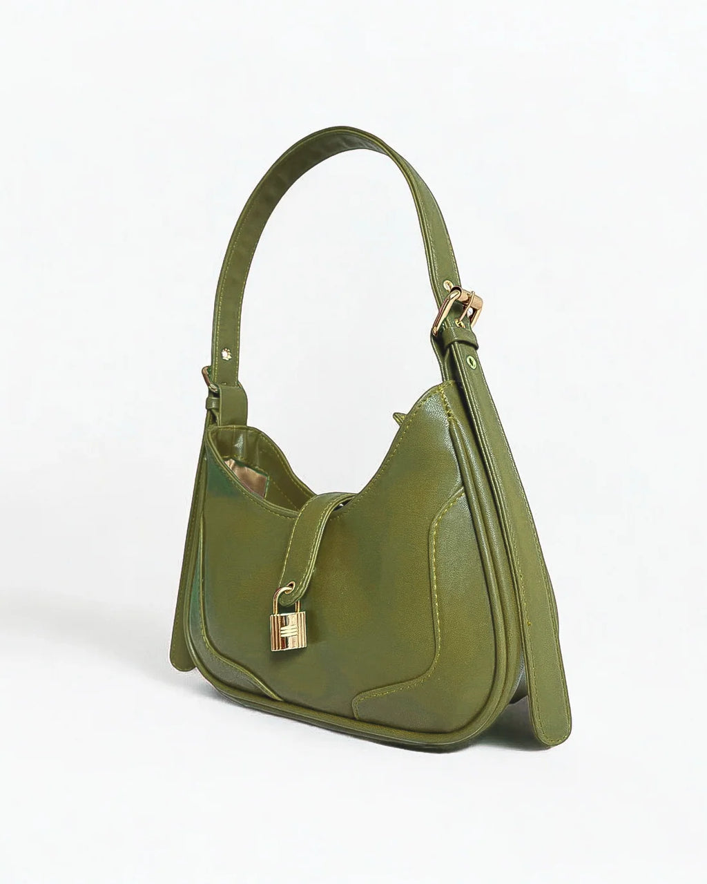 LOCKETTE OLIVE GREEN SHOULDER BAG