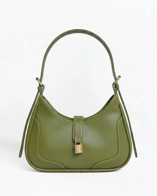 LOCKETTE OLIVE GREEN SHOULDER BAG