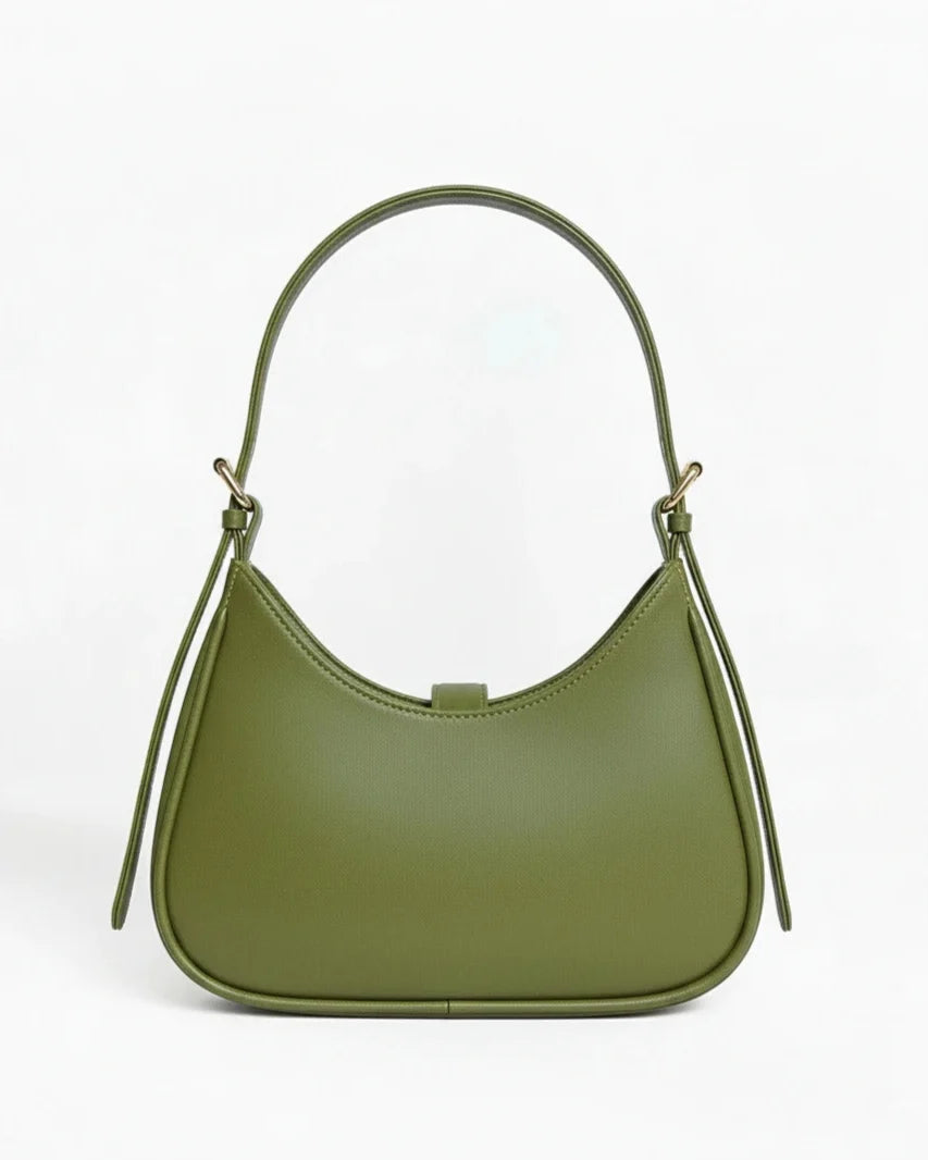 LOCKETTE OLIVE GREEN SHOULDER BAG